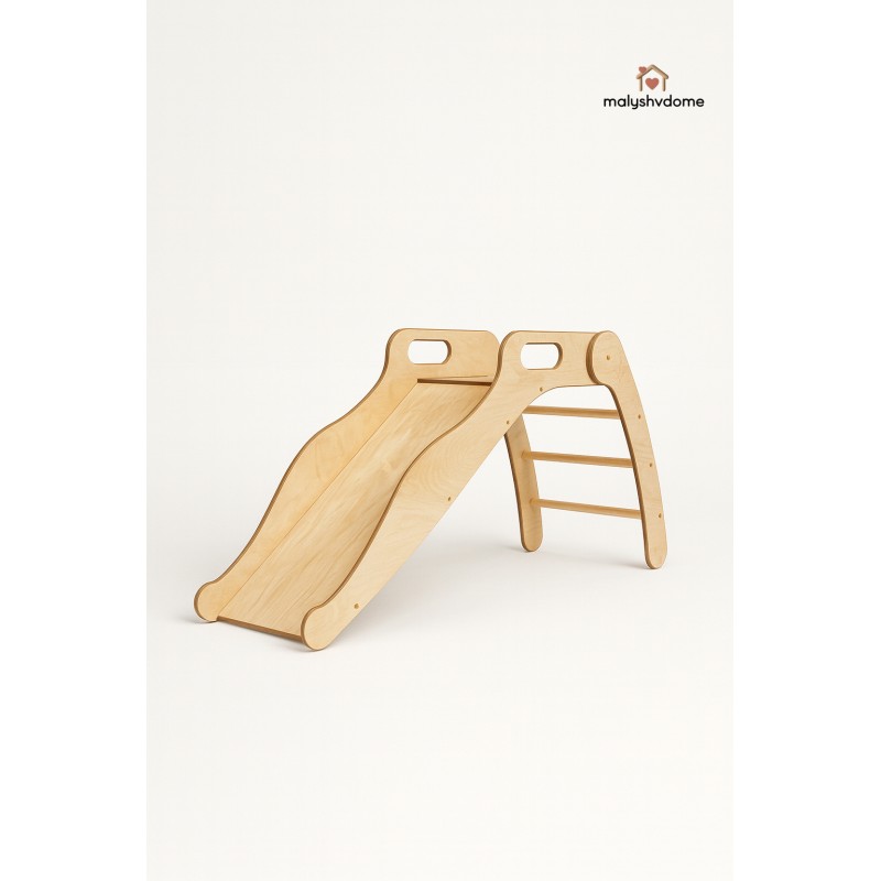 Мини-горка деревянная