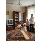 Мини-горка деревянная