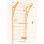 Деревянный игровой комплекс "Радуга"