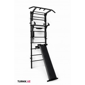 «Энергетик Плюс» Шведская стенка 3в1 со скамьёй | Турник + Брусья + Пресс