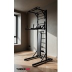 Flash Plus со скамьей — мобильный многофункциональный турник-брусья со шведской стенкой