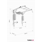 "Pro-fi" Усиленный настенный Турник-брусья 3в1