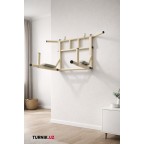 "Pro-fi" Усиленный настенный Турник-брусья 3в1