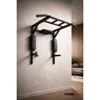 "Pro-fi" Усиленный настенный Турник-брусья 3в1