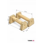 Паралетсы деревянные малые — упоры для отжиманий из натурального дерева