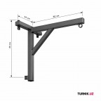 Кронштейн для боксерского мешка настенный 70 см