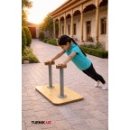 Стоялки гимнастические детские металлические с деревянными упорами