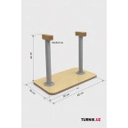 Стоялки гимнастические детские металлические с деревянными упорами