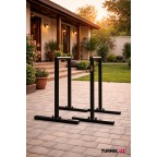 Хайлетсы, брусья «Пара» 100 см — металлические напольные брусья