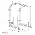 "Халк" настенный турник-брусья 3в1