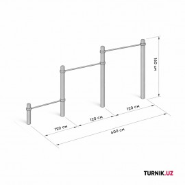 Каскад турников StreetBar Cascade