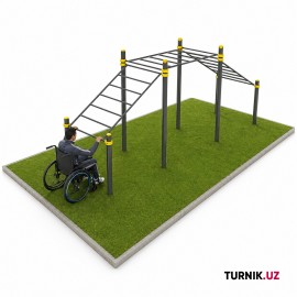 Инклюзивный воркаут комплекс для колясочников StreetBar Inclusive Nexus