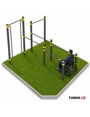 Инклюзивный воркаут комплекс для инвалидов StreetBar Inclusive Prime