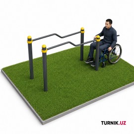Инклюзивные брусья для колясочников StreetBar Inclusive Wave