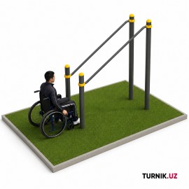 Инклюзивные брусья для колясочников StreetBar Inclusive Parallel