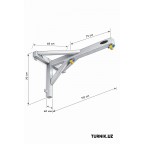 Металлическая настенная подвесная система для навесных снарядов 